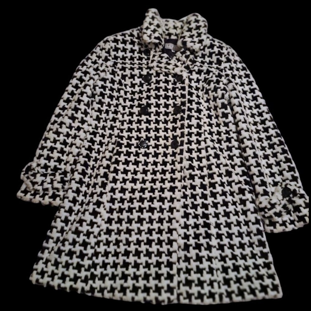 Lightweight Houndstooth Car Coat